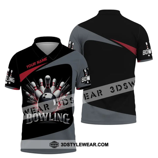 Unisex T-Shirt, Custom Name Bowling T-Shirt, Bowling Love Shirt, Shirt For Bowling Lovers style option 4