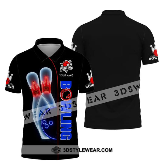 Unisex T-Shirt, Custom Name Bowling T-Shirt, Bowling Love, Shirt For Bowling Lovers style option 4