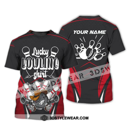 Unisex T-Shirt, Custom Name Bowling T-Shirt, Bowling Love, Shirt For Bowling Lovers style option 2