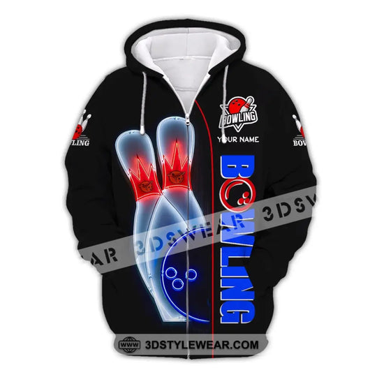 Unisex T-Shirt, Custom Name Bowling T-Shirt, Bowling Love, Shirt For Bowling Lovers style option 3