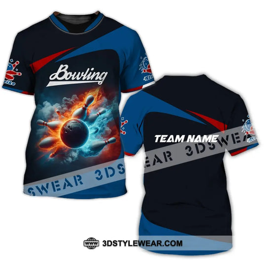Unisex T-Shirt, Custom Team Name Bowling T-Shirt, Bowling Club Shirt, Shirt For Bowling Lovers style option 2