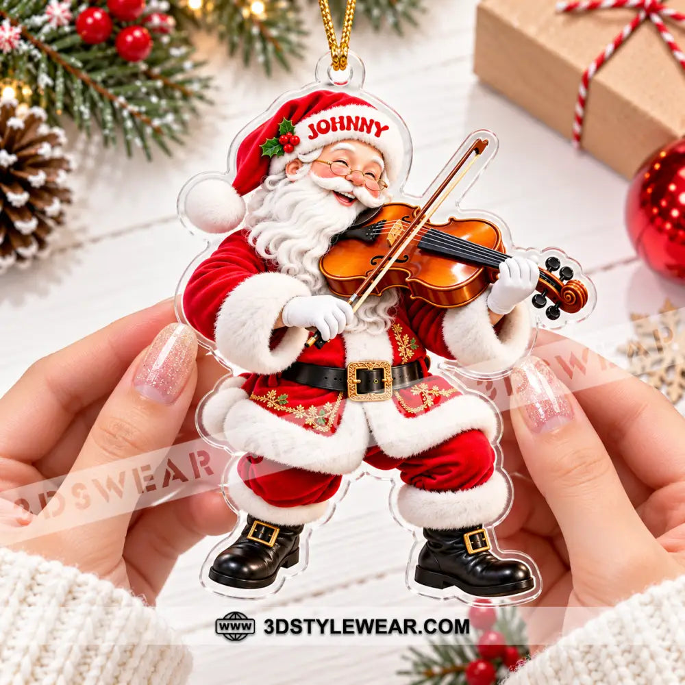 Violin Home Decor Christmas Ornament Personalized Ornament - Ornament