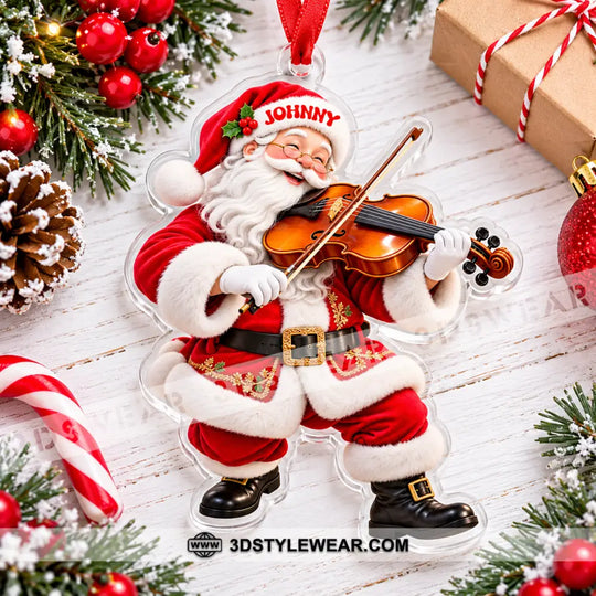 Violin Home Decor, Christmas Ornament, Personalized Ornament style option 2