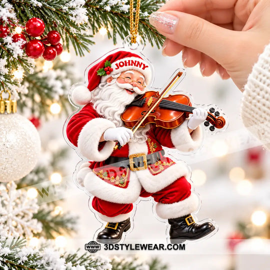 Violin Home Decor, Christmas Ornament, Personalized Ornament style option 4