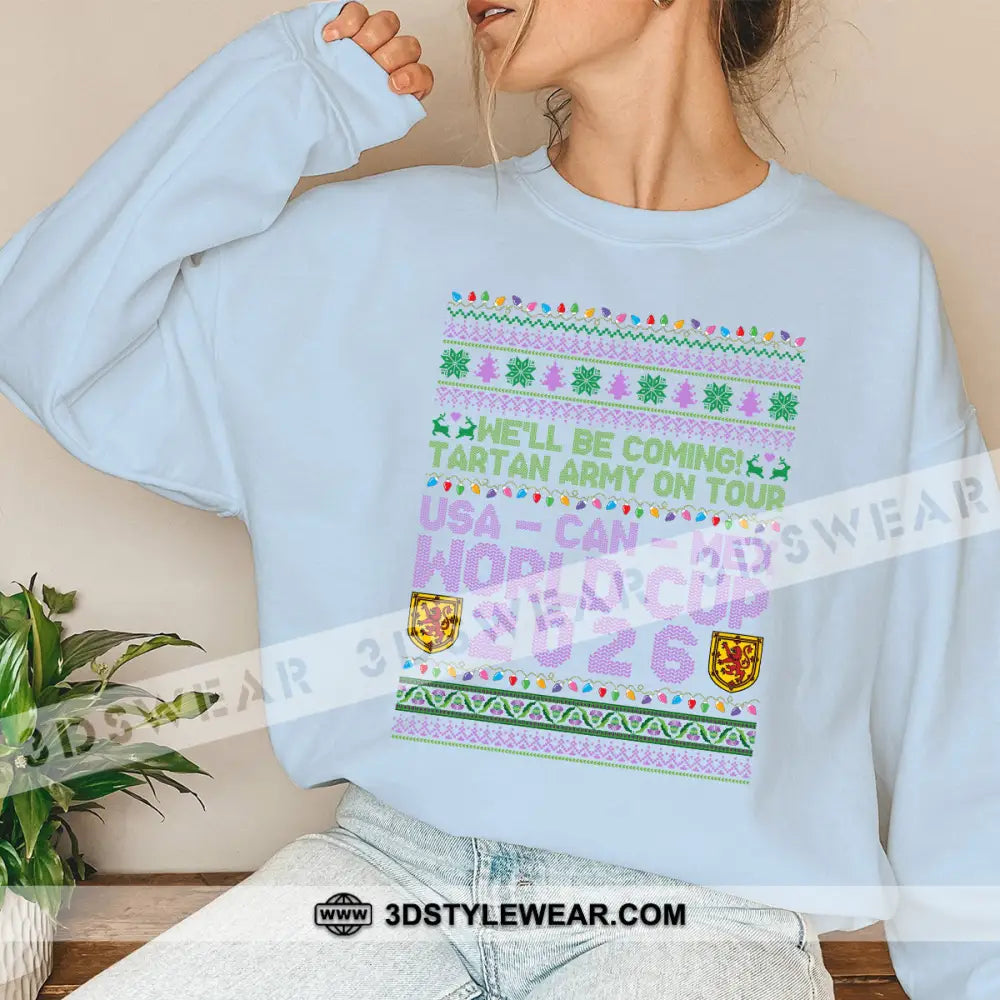 We Will Coming World Cup 2026 - Sweatshirt Sweatshirt / Light Blue / S Apparel