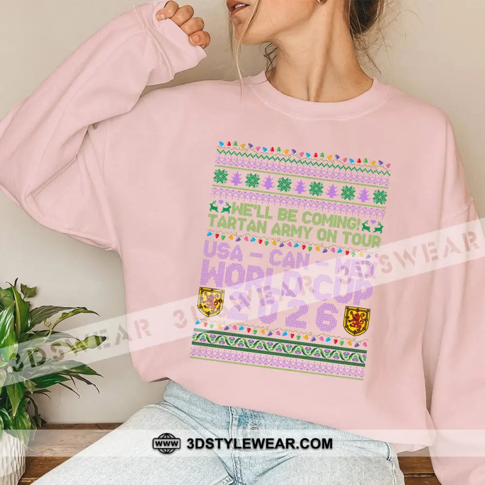 We Will Coming World Cup 2026 - Sweatshirt Sweatshirt / Light Pink / S Apparel