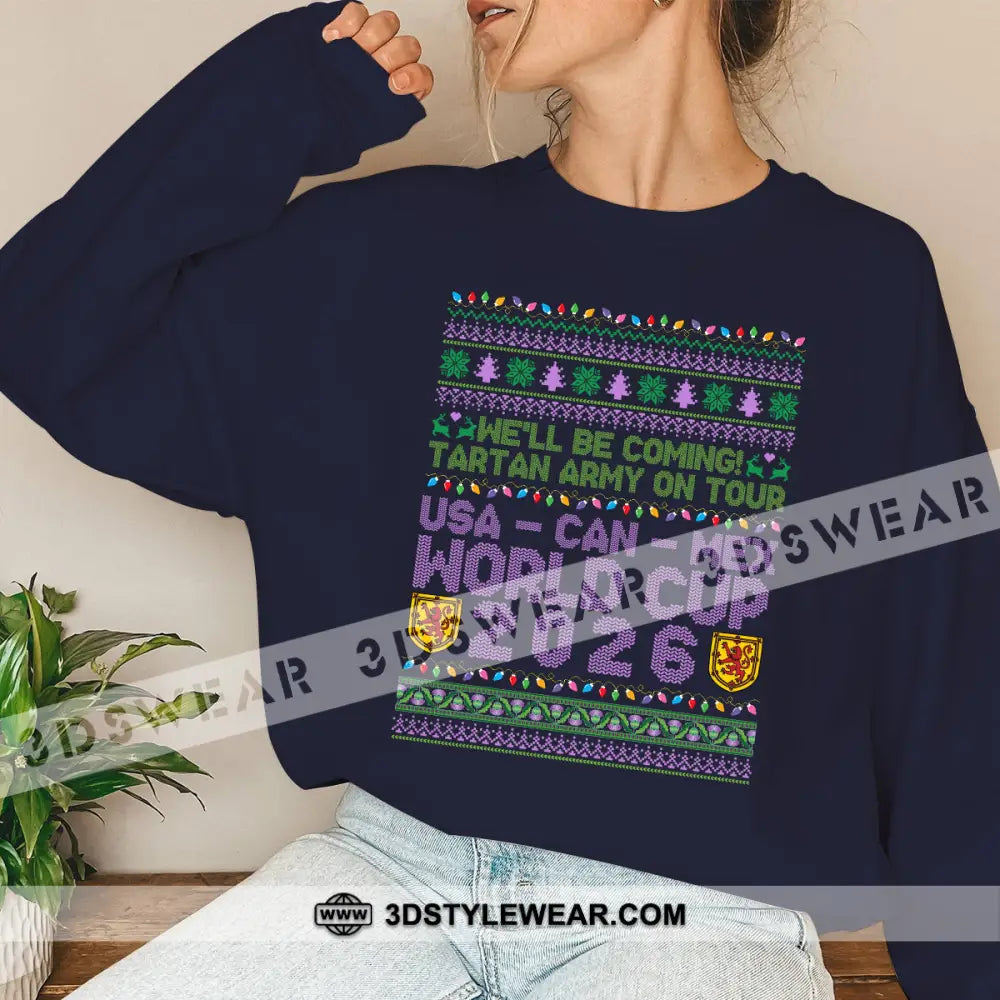We Will Coming World Cup 2026 - Sweatshirt Sweatshirt / Navy / S Apparel