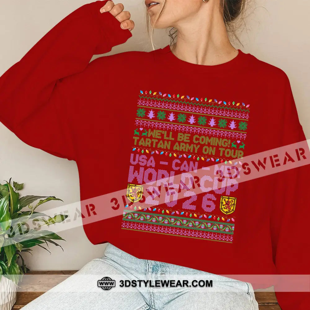 We Will Coming World Cup 2026 - Sweatshirt Sweatshirt / Red / S Apparel