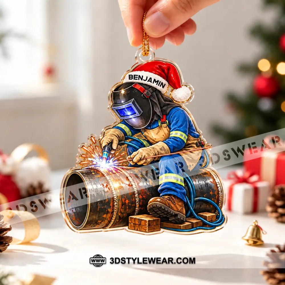 Welder Home Decor Christmas Ornament Personalized Ornament - Ornament