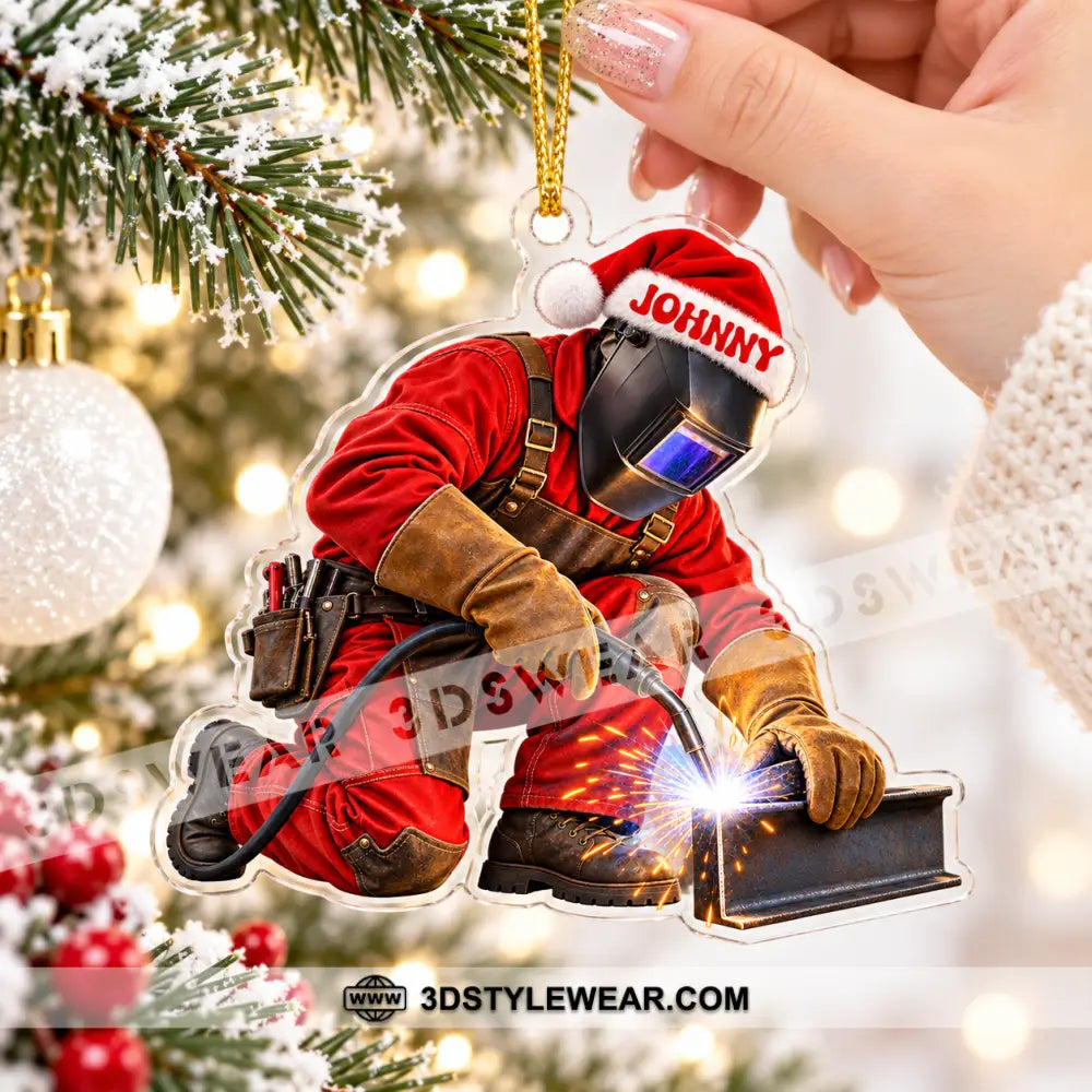 Welder Home Decor Christmas Ornament Personalized Ornament - Ornament