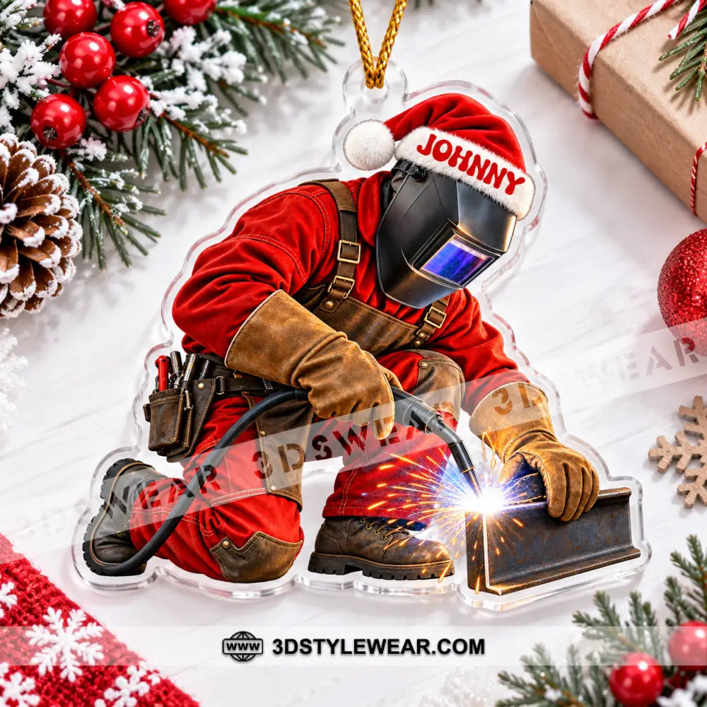 Welder Home Decor Christmas Ornament Personalized Ornament - Ornament