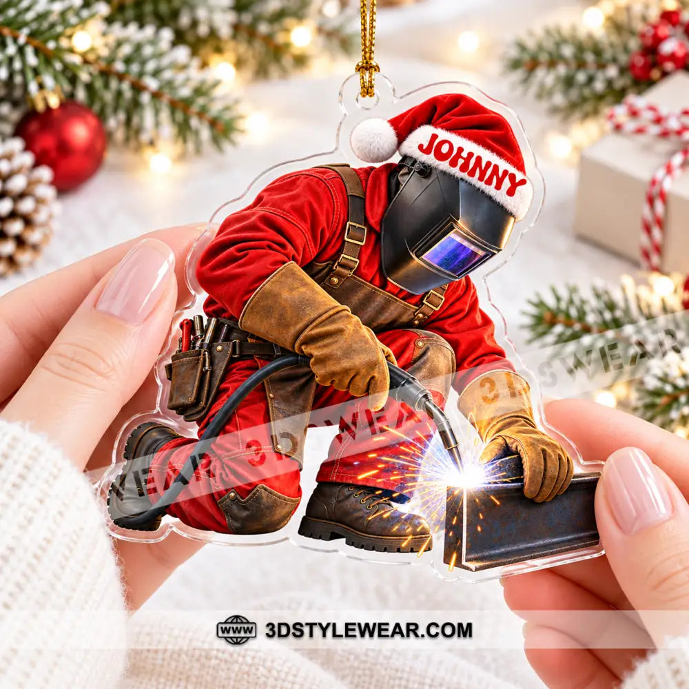 Welder Home Decor Christmas Ornament Personalized Ornament - Ornament