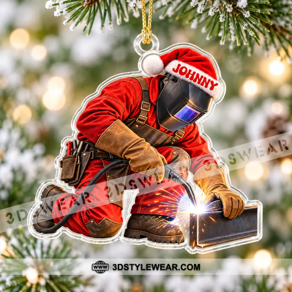 Welder Home Decor Christmas Ornament Personalized Ornament - Ornament