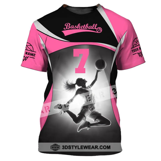 Woman Shirt, Custom Name and Number Volleyball Shirt, T-Shirt for Volleyball Team, Gift for Volleyball Players style option 2
