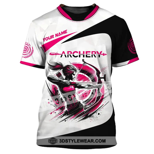 Woman Shirt, Custom Name Archer Shirt, Archery Team Uniform, Archer Gift style option 2