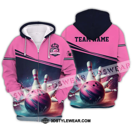 Woman Shirt - Custom Name Shirt, Bowling Shirt - Gift for Bowling Lovers style option 3