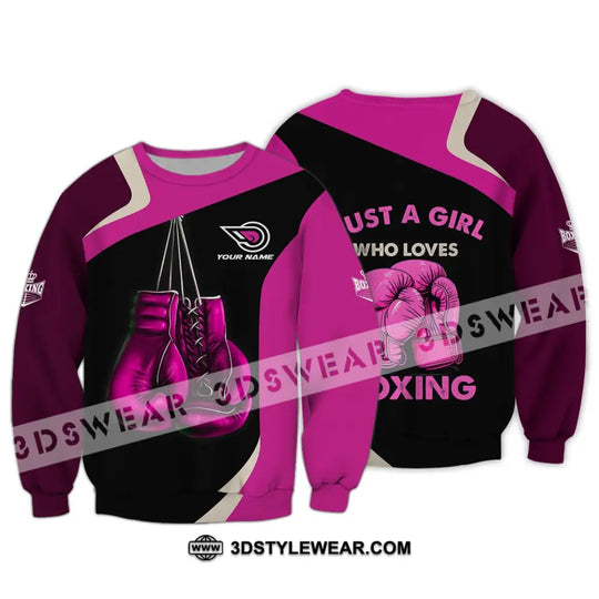 Woman Shirt - Custom Name Boxing Shirt - Boxing Lover Shirt - Boxing Girl T-shirt style option 4