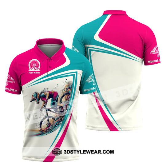 Woman Shirt, Custom Name Mountain Bike Shirt, Mountain Bike Lover Gift, Mountain Bike Polo Shirt Long Sleeve Hoodie NH240802 style option 4