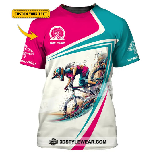 Woman Shirt, Custom Name Mountain Bike Shirt, Mountain Bike Lover Gift, Mountain Bike Polo Shirt Long Sleeve Hoodie NH240802 style option 1