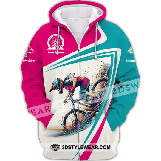 Woman Shirt, Custom Name Mountain Bike Shirt, Mountain Bike Lover Gift, Mountain Bike Polo Shirt Long Sleeve Hoodie NH240802 style option 3