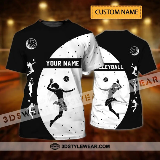 Woman Shirt - Custom Name T-Shirt - Volleyball Shirt - Volleyball Clothing style option 1