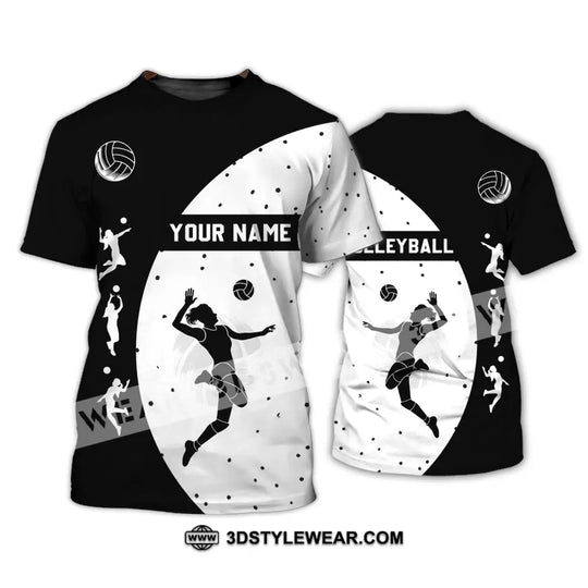 Woman Shirt - Custom Name T-Shirt - Volleyball Shirt - Volleyball Clothing style option 2