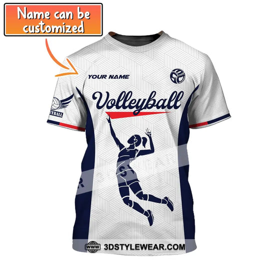 Woman Shirt, Custom Name Volleyball Hoodie, Volleyball Shirt, Gift for Volleyball Player style option 1