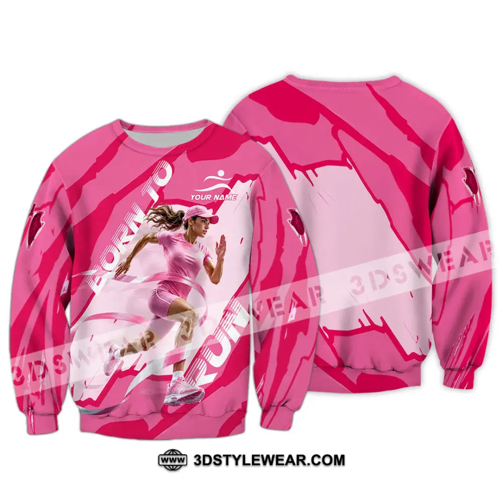 Women Shirt - Custom Born To Run Shirt - Long Sleeve / S - T-shirt