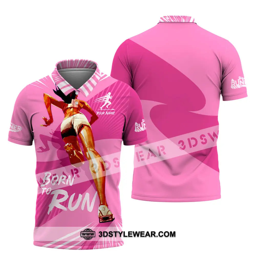 Women Shirt - Custom Born To Run Shirt - Polo Shirt / S - T-shirt