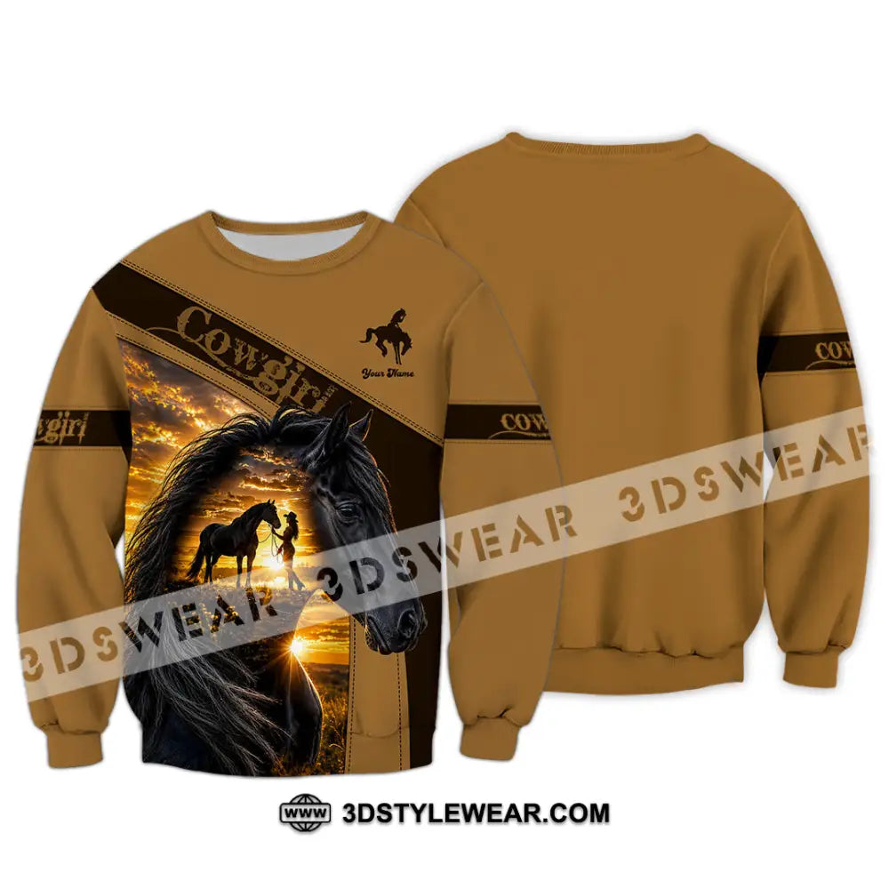 Women Shirt - Custom Cowgirl Shirt - Long Sleeve / S - T-shirt