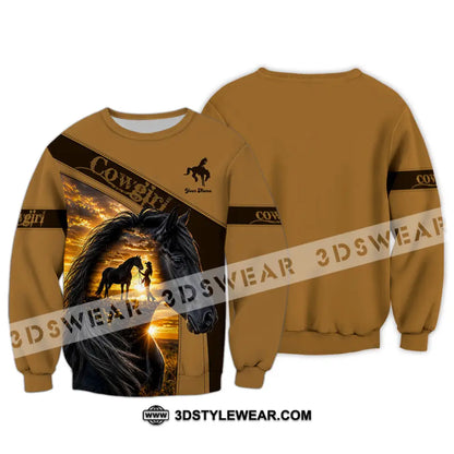 Women Shirt - Custom Cowgirl Shirt - Long Sleeve / S - T-shirt