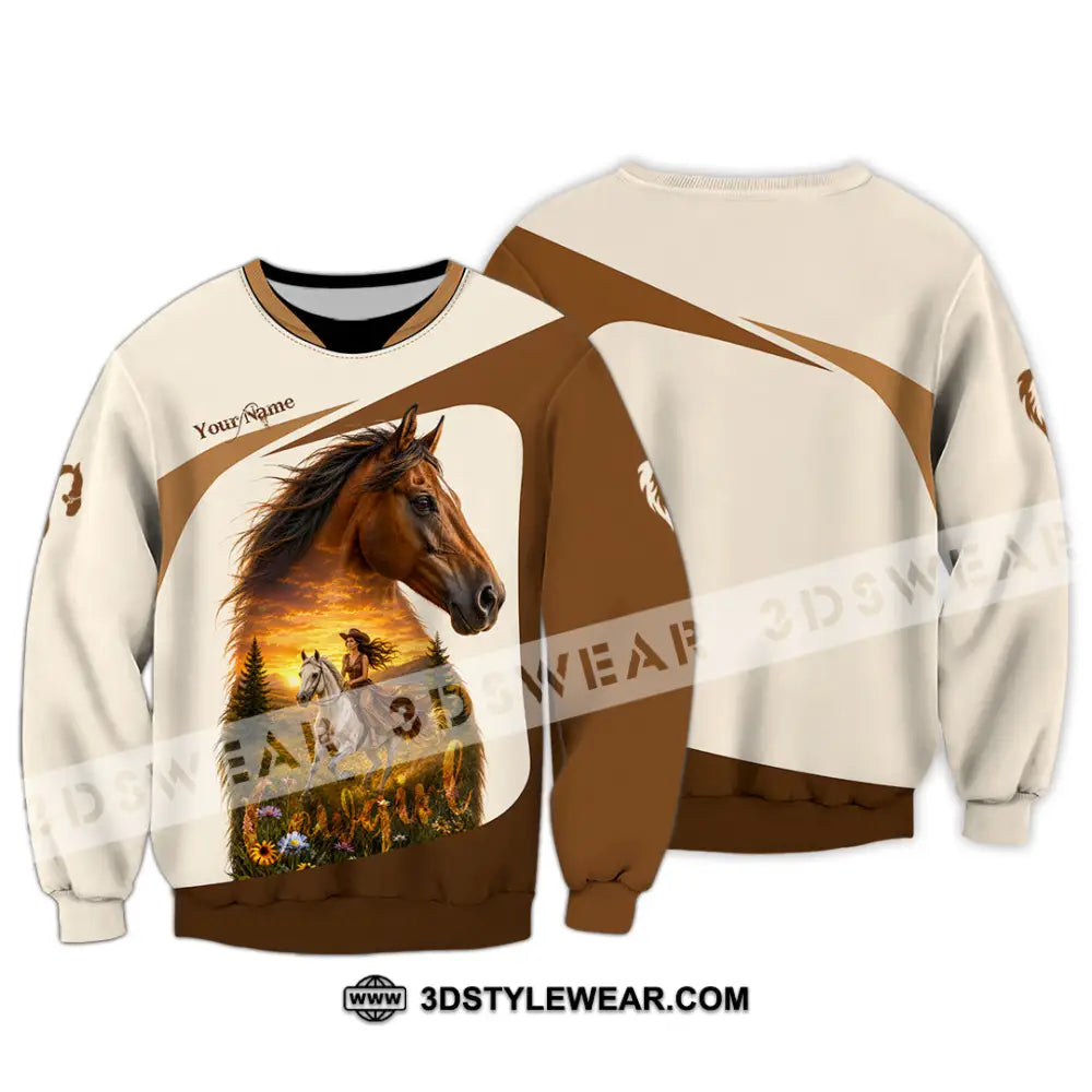 Women Shirt - Custom Cowgirl Shirt - Long Sleeve / S - T-shirt