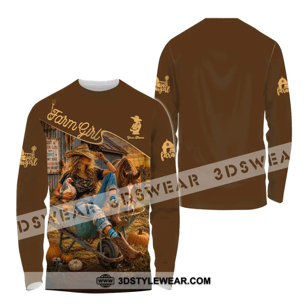 Women Shirt - Custom Cowgirl Shirt - Long Sleeve Shirt / S - T-shirt