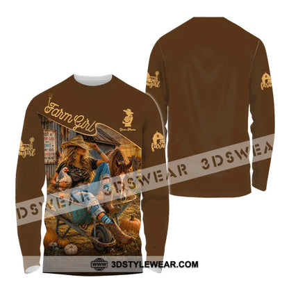 Women Shirt - Custom Cowgirl Shirt - Long Sleeve Shirt / S - T-shirt