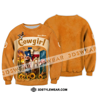 Women Shirt - Custom Cowgirl Shirt - Long Sleeve / S - T-shirt