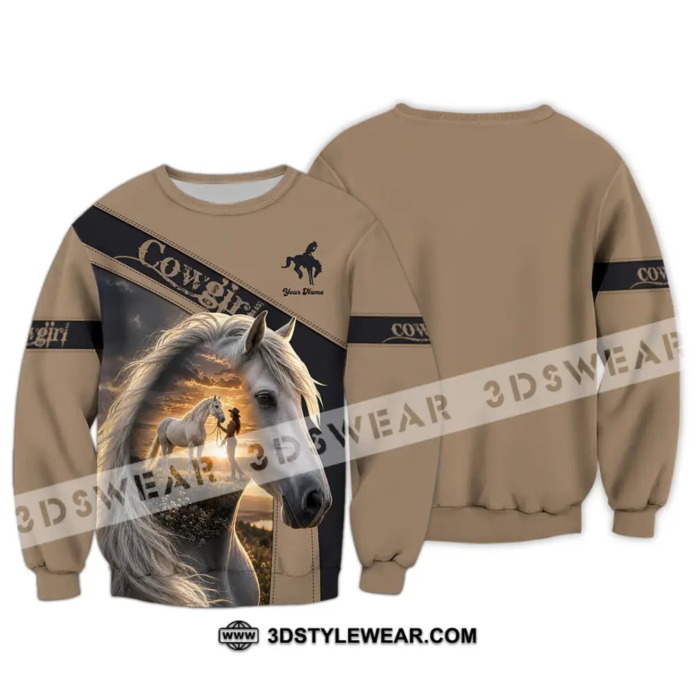 Women Shirt - Custom Cowgirl Shirt - Long Sleeve / S - T-shirt
