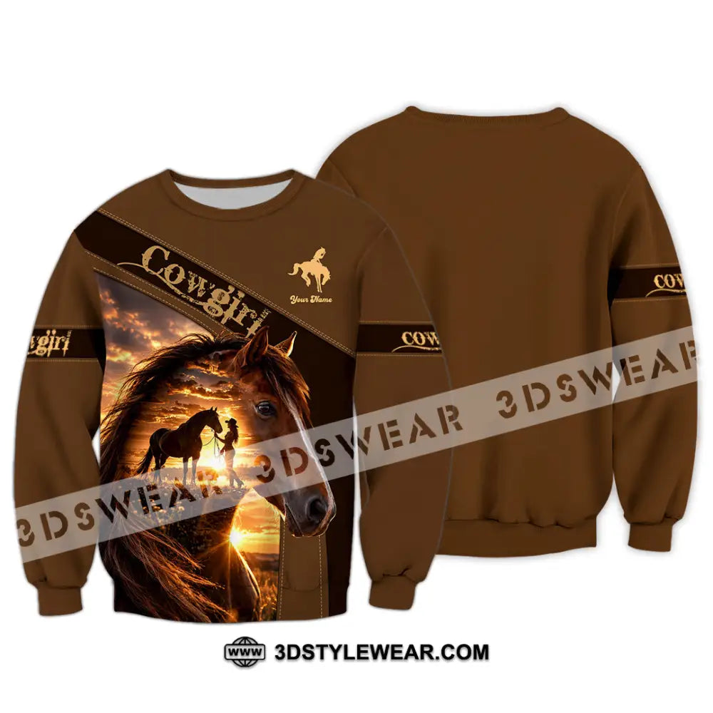 Women Shirt - Custom Cowgirl Shirt - Long Sleeve / S - T-shirt