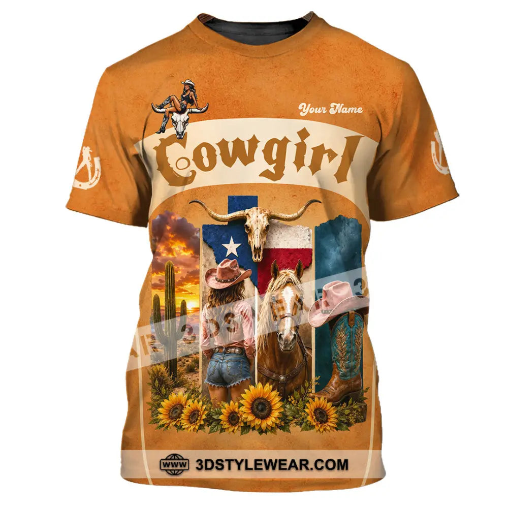 Women Shirt - Custom Cowgirl Shirt - T-Shirt / S - T-shirt