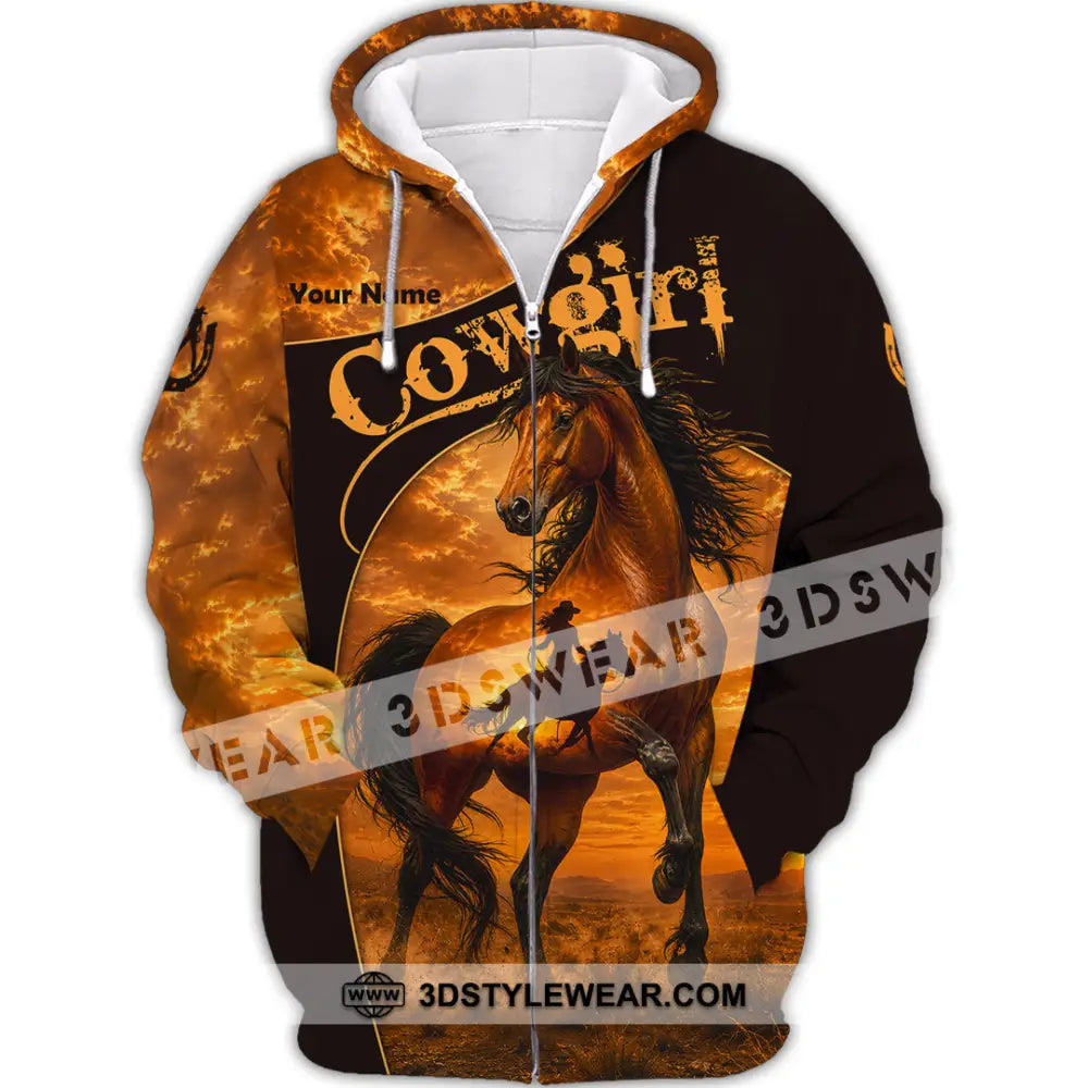 Women Shirt - Custom Cowgirl Shirt - Zipper Hoodie / S - T-shirt