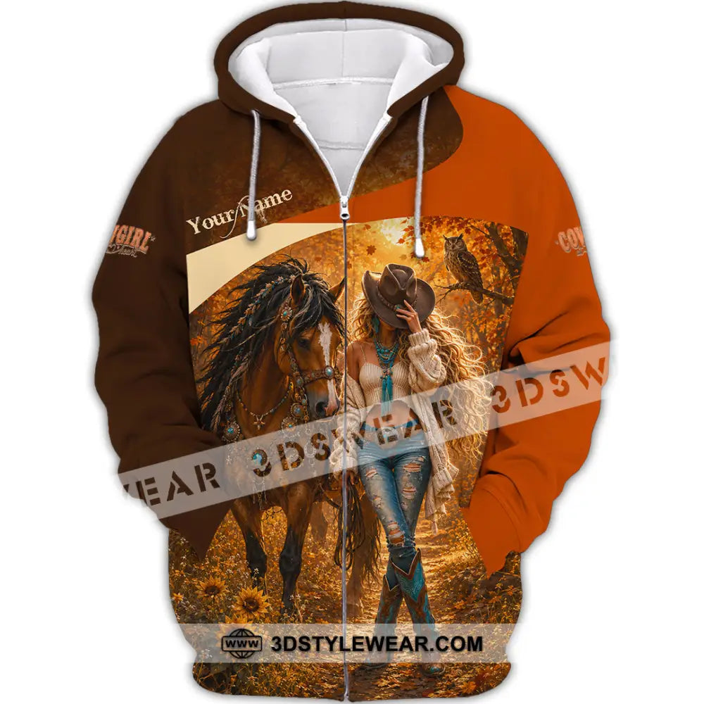 Women Shirt - Custom Cowgirl Shirt - Zipper Hoodie / S - T-shirt