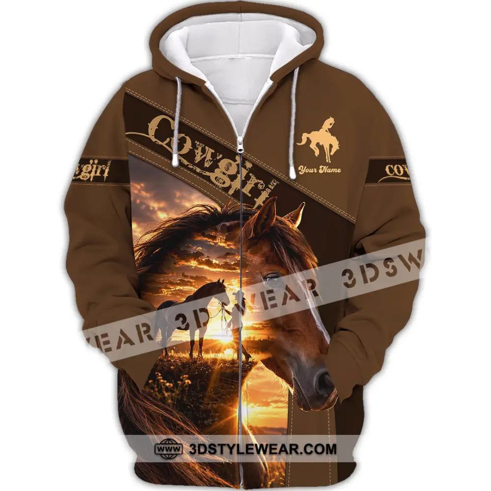 Women Shirt - Custom Cowgirl Shirt - Zipper Hoodie / S - T-shirt
