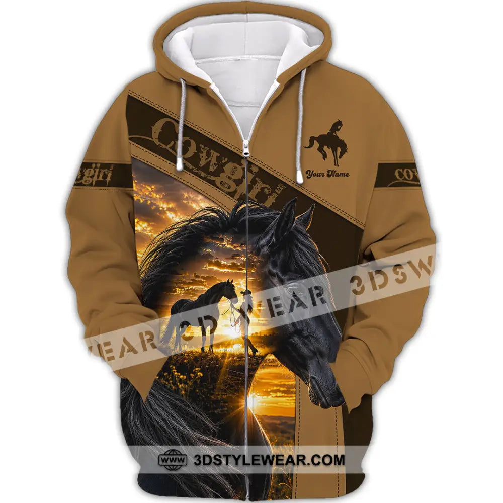 Women Shirt - Custom Cowgirl Shirt - Zipper Hoodie / S - T-shirt