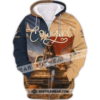 Women Shirt - Custom Cowgirl Shirt - Zipper Hoodie / S - T-shirt
