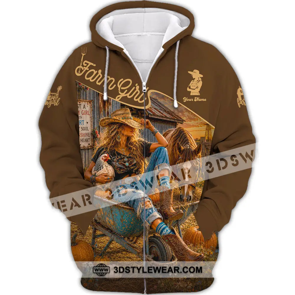 Women Shirt - Custom Cowgirl Shirt - Zipper Hoodie / S - T-shirt