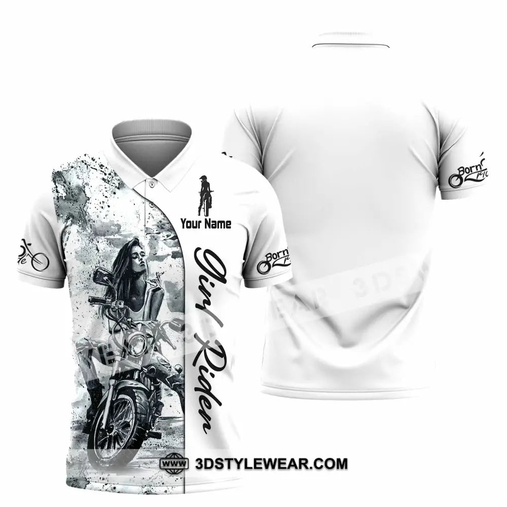 Women Shirt - Custom Girl Rider Shirt - Polo Shirt / S - T-shirt
