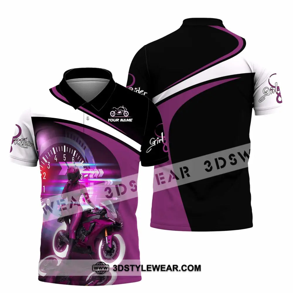 Women Shirt - Custom Girl Rider Shirt - Polo Shirt / S - T-shirt