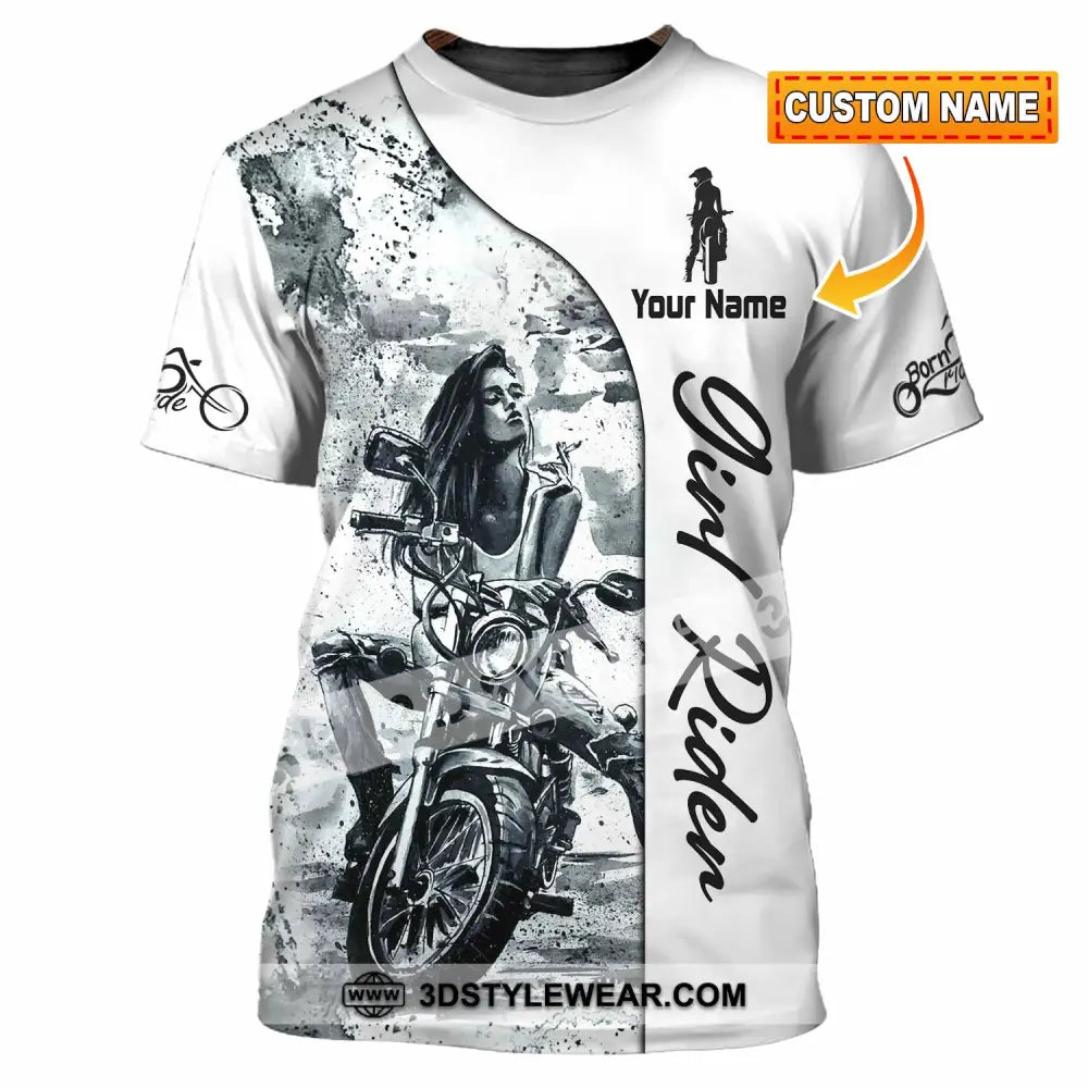Women Shirt - Custom Girl Rider Shirt - T-shirt