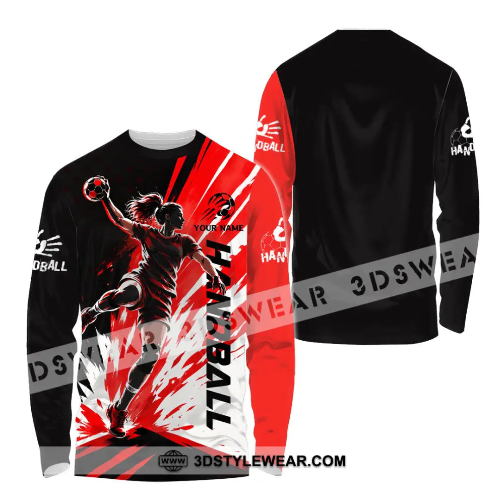Women Shirt - Custom Handball Shirt - Long Sleeve Shirt / S - T-shirt