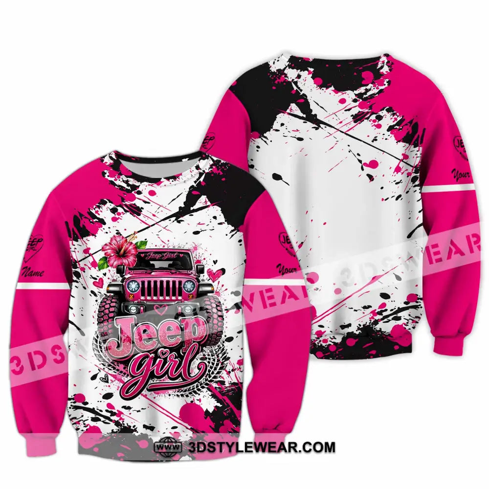 Women Shirt - Custom Jeep Girl Shirt - Long Sleeve / S - T-shirt