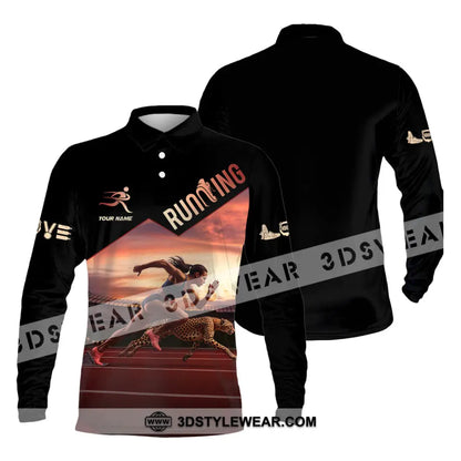Women Shirt - Custom Love Running Player Shirt - Long Sleeve Polo / S - T-shirt